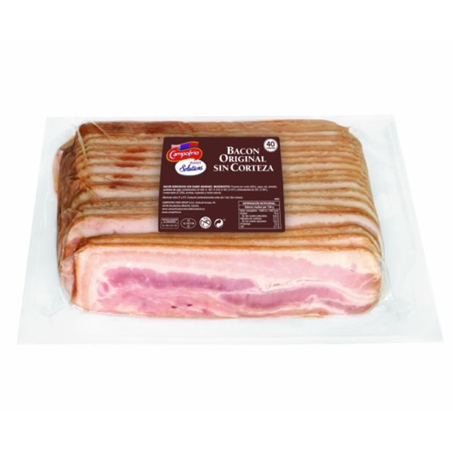 2 piezas de Bacon en Lonchas Sin Corteza Campofrio