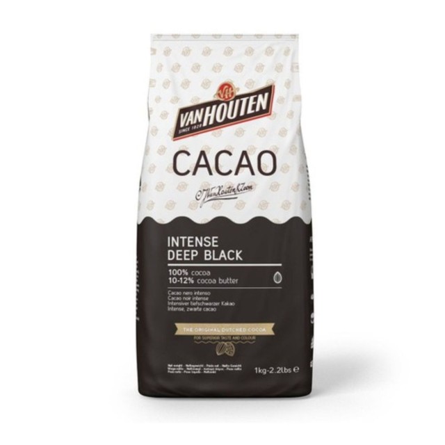Cacao en Polvo Negro Profundo Intenso Vanhouten