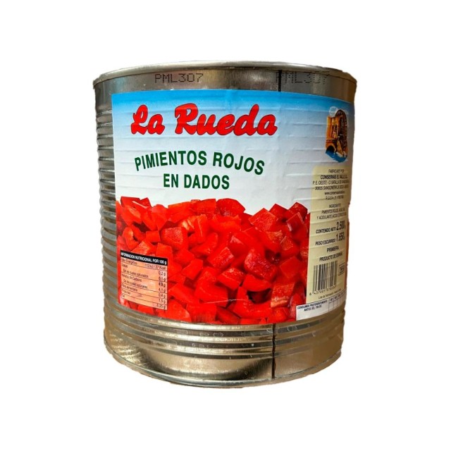 Dados de Pimiento Rojo La Rueda