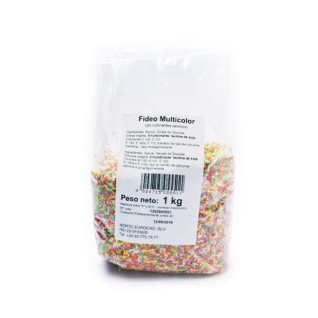 Fideos Fantasia Colores