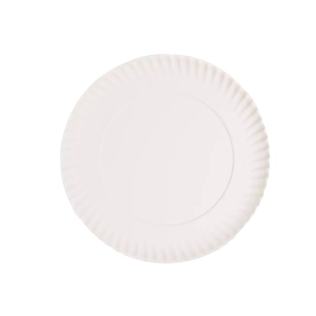 Plato Carton Blanco