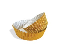 1000 Capsulas Metalizada Oro