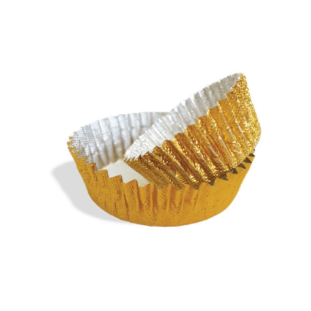 1000 Capsulas Metalizada Oro