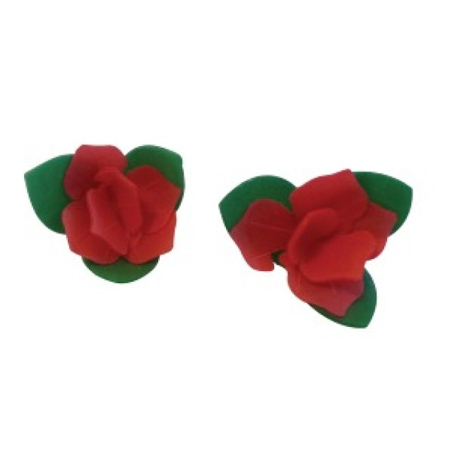 50 Flores de Oblea 3 Hojas 40mm